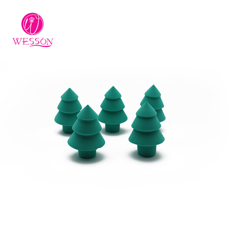 Wesson Multicolor Tree Shaped Makeup Beauty Sponge