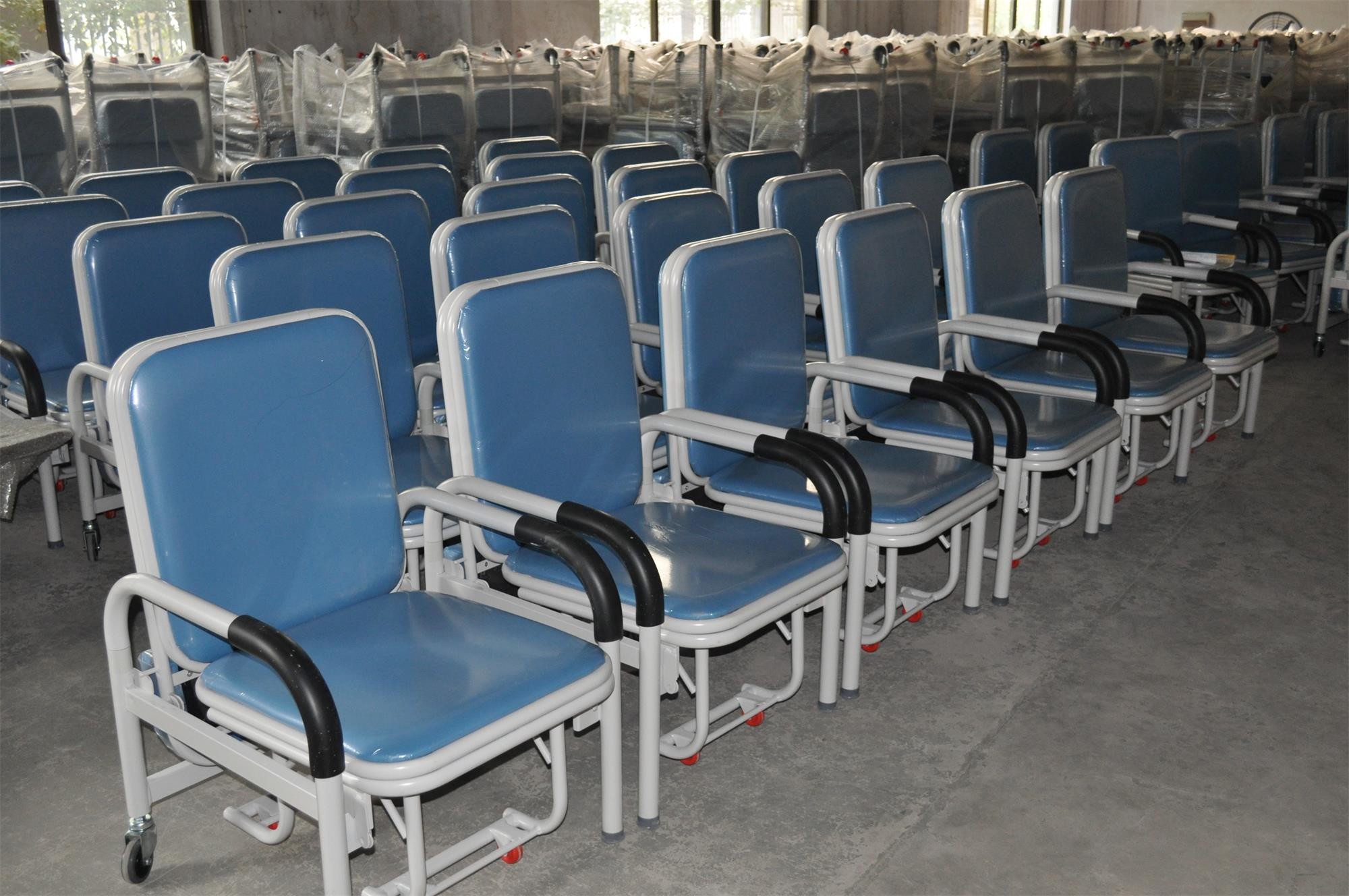 Factory Good Quality Hospital Office School Hotel Accompany Reclining Chair Bed Recliner On Sale
