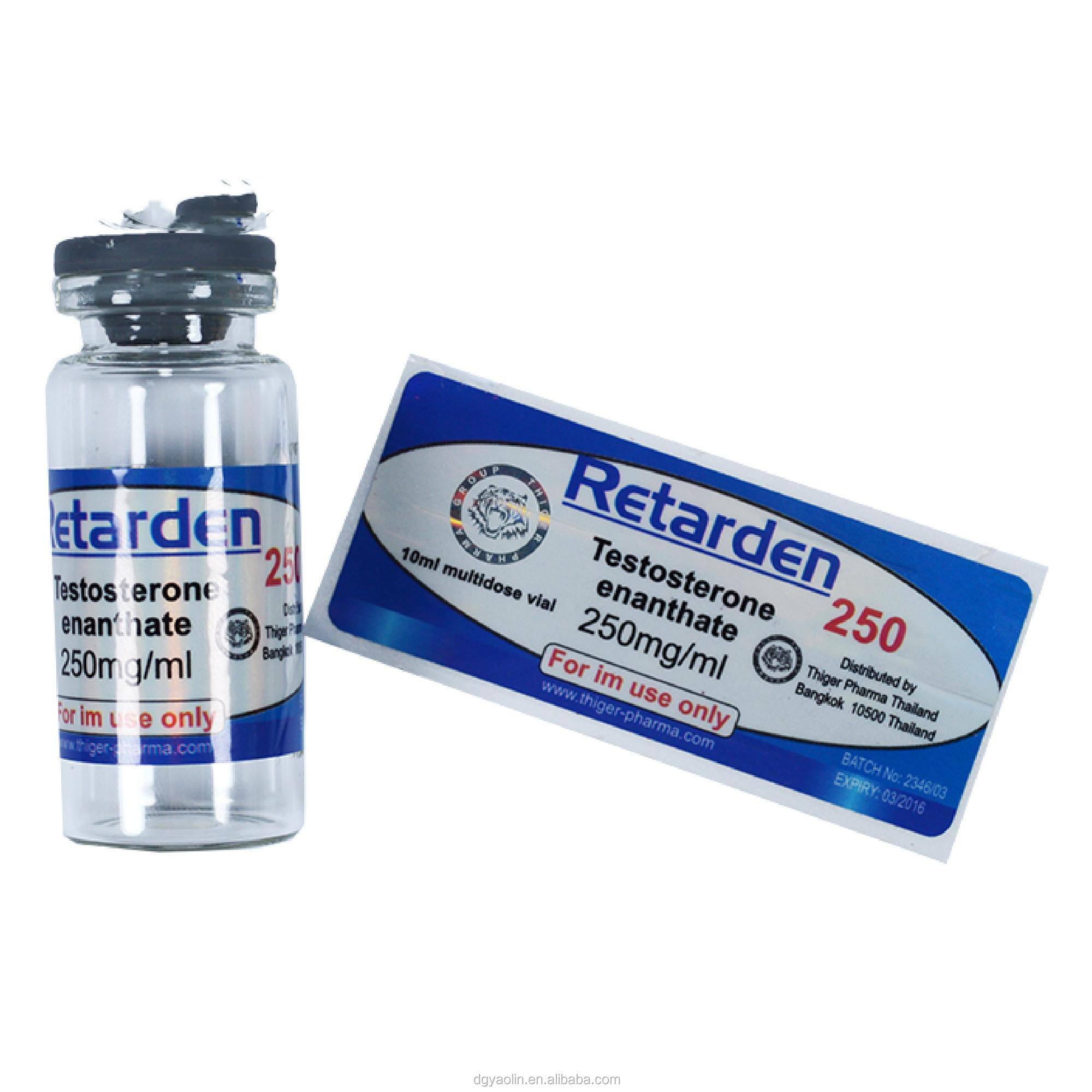 Embossing Printing 3m Permanent Adhesive Glass Vial Labels ISO Approved