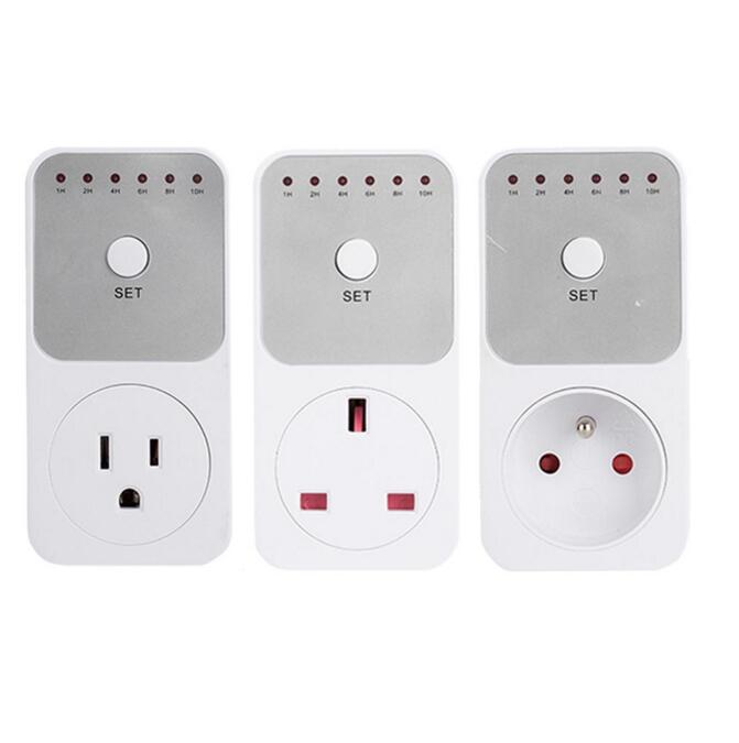 US/UK/EU Plug Energy Efficiency Timer Socket 1-10 Hour Countdown Timing Automatically Off Socket