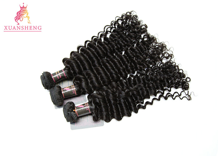 Healthy Brazilian Hair Extensions / Deep Wave Bundles 2-3 Years Duration