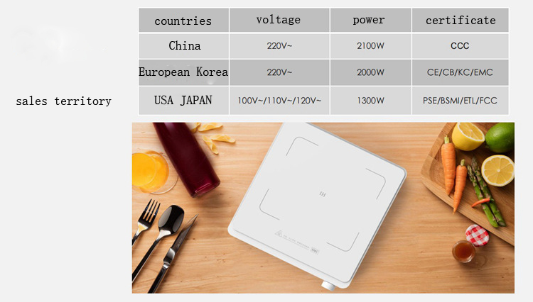 Die-Casting Aluminum Housing Mini Induction Cooker for Household and Outdoor Cooking