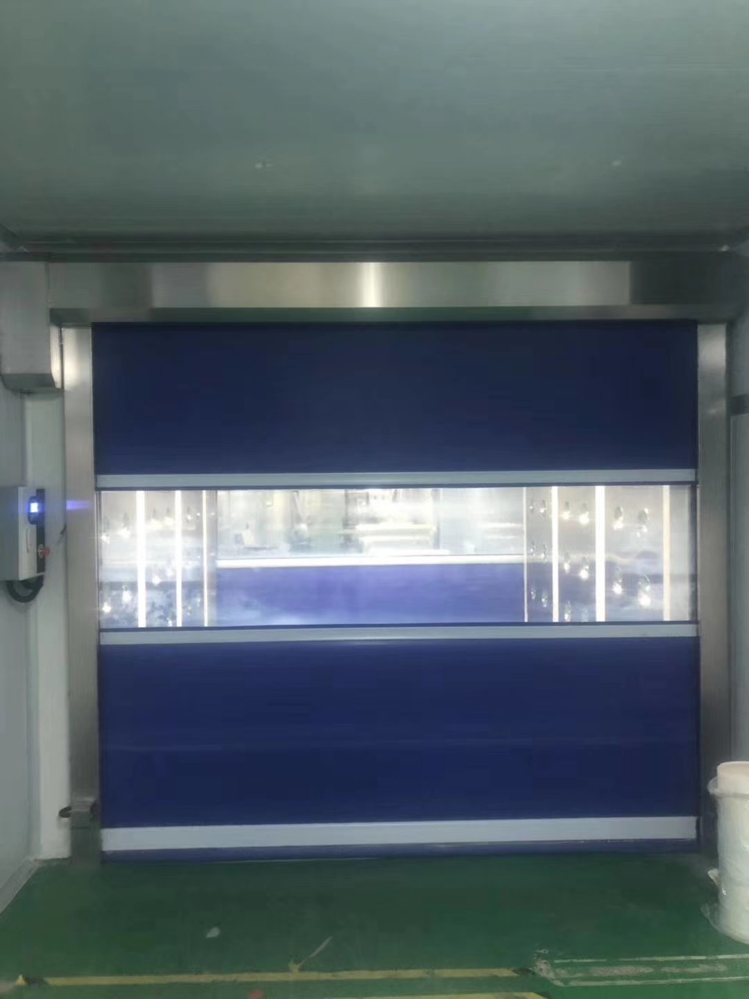 High Performance PVC Fabric Rolling Up Door Rapid Automatic