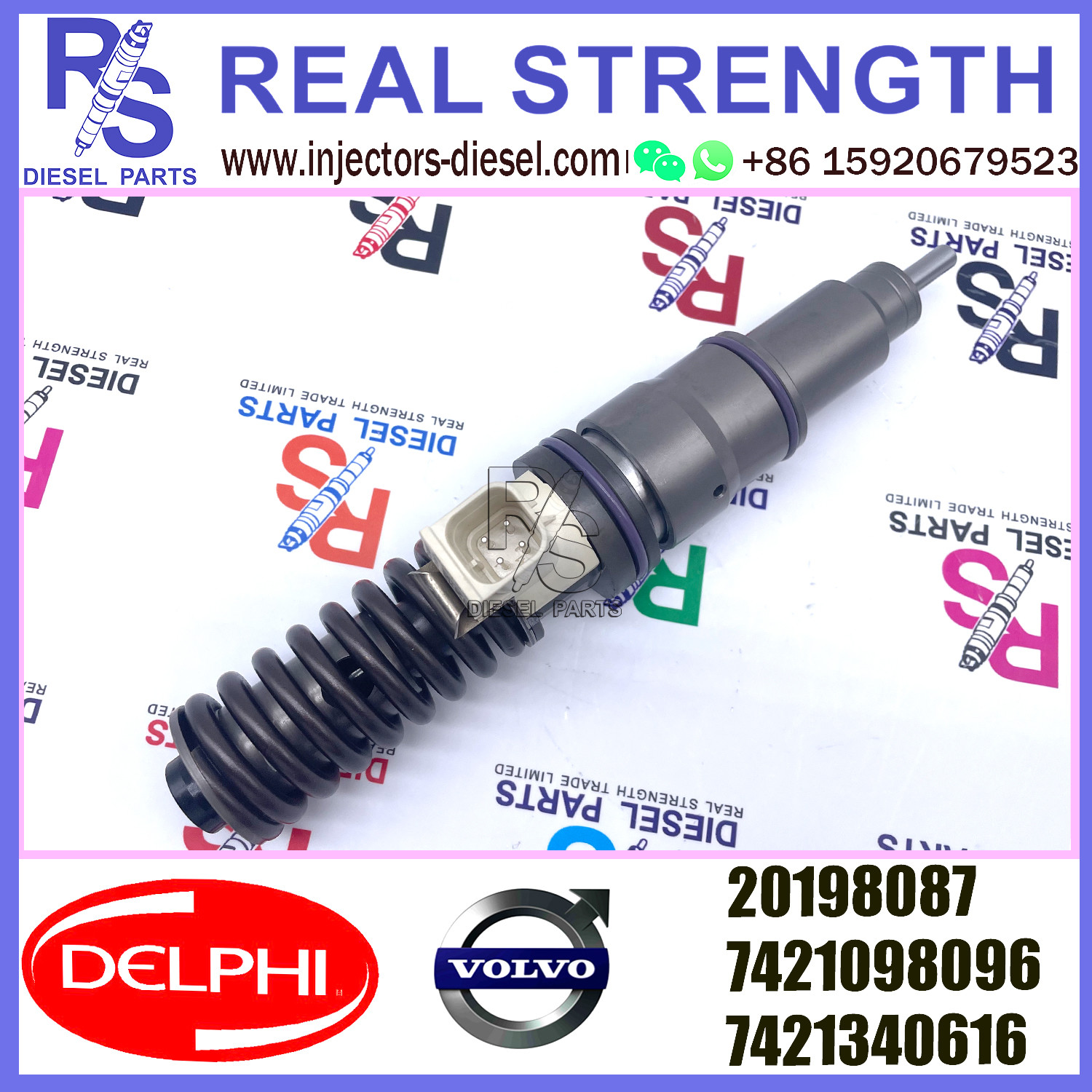 BEBE4D23001 DELPHI Fuel Injector E3.18 20198087 7421098096 7421340616