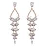 Buy cheap Female Tassel Zircon Earrings Multi-Layer Long Earrings Beautiful Gifts For from wholesalers
