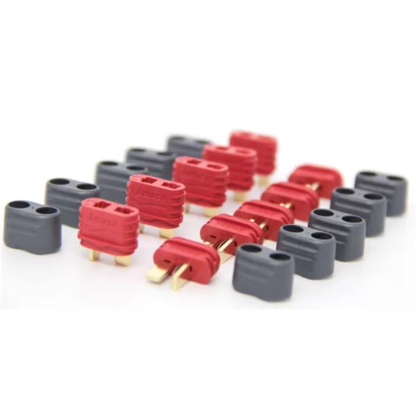Red T-Deans Connector T-Plug For RC Lithium Polymer Battery ESC Helicopter