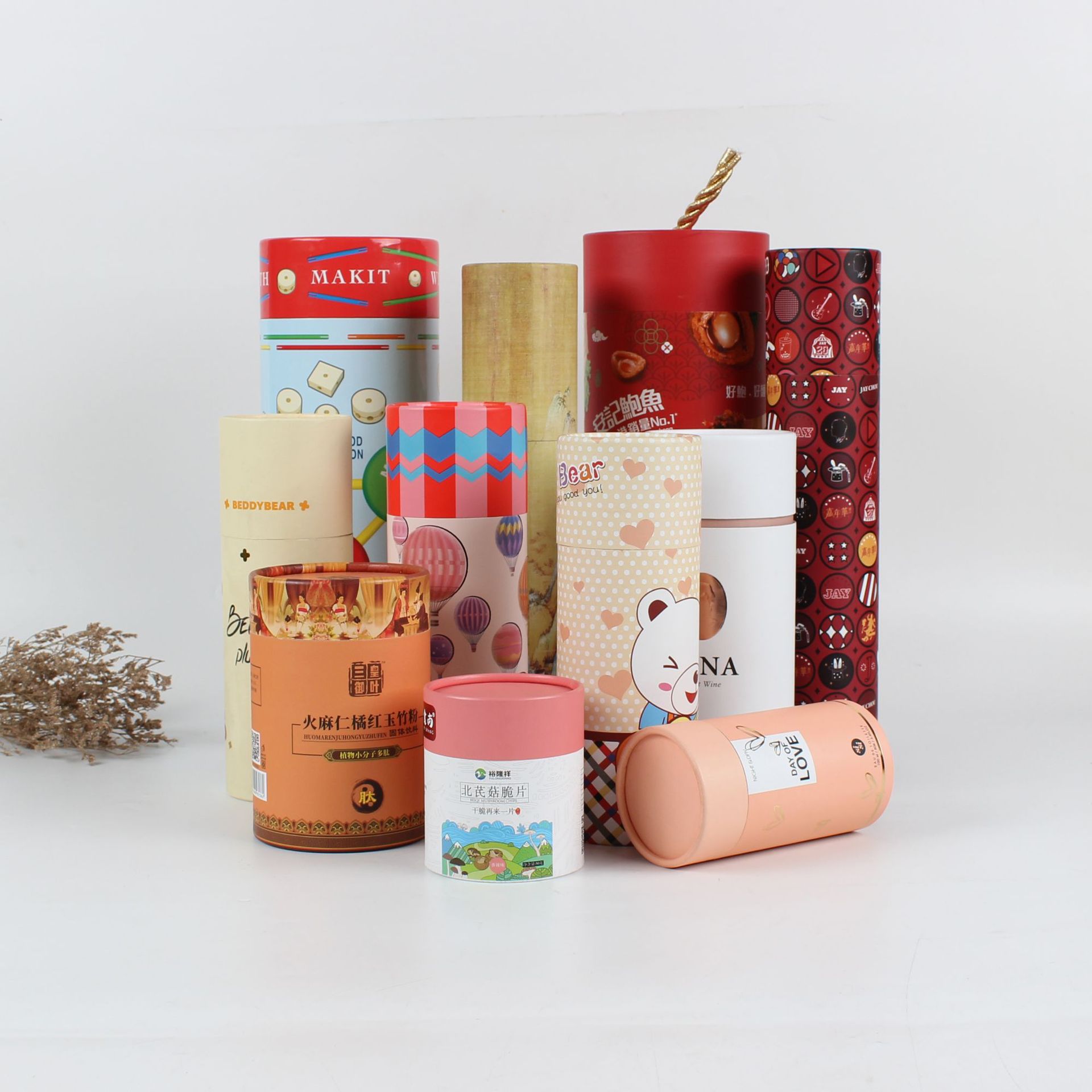Reusable Leakproof Cardboard Cylinder Packaging , Ultraportable Eco Tube Packaging