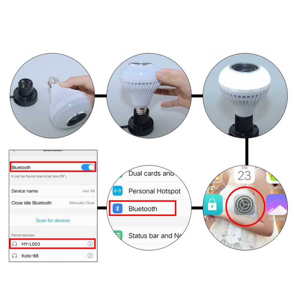 Plastic 7-15W Disco Ball Light Size 119*88MM For Shopping Malls
