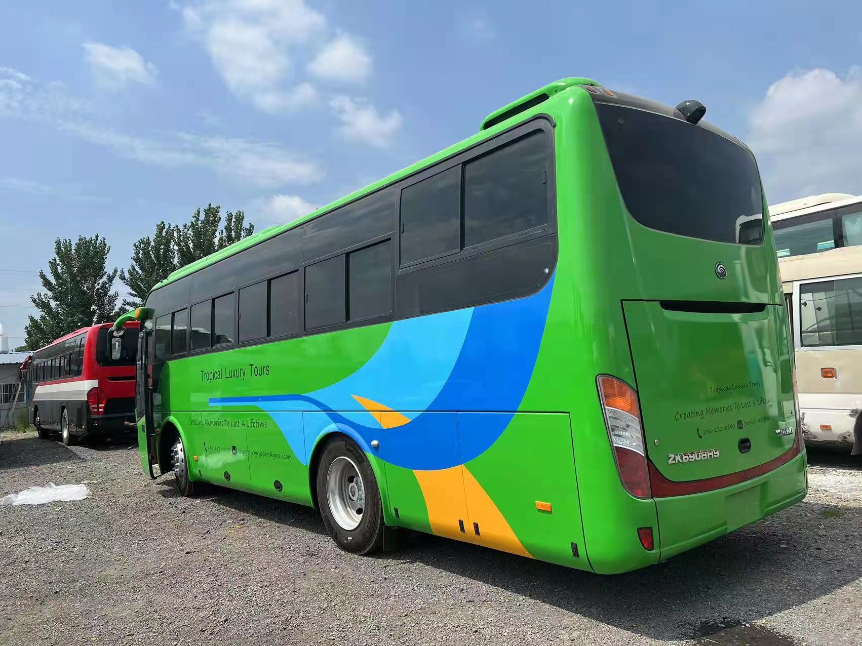 ZK6122HQA9 Manual Version Used Bus 60 Seater Luxury Travel Bus with Diesel Engine