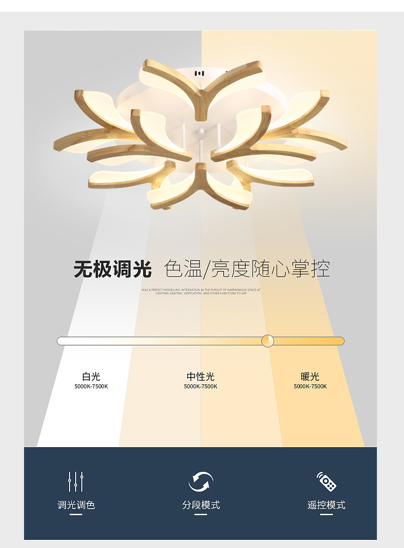 Nordic Log LED Ceiling Lamp Creative Personality Bedroom Book Room Simple Modern Solid Wood ceiling lights(WH-WA-45)