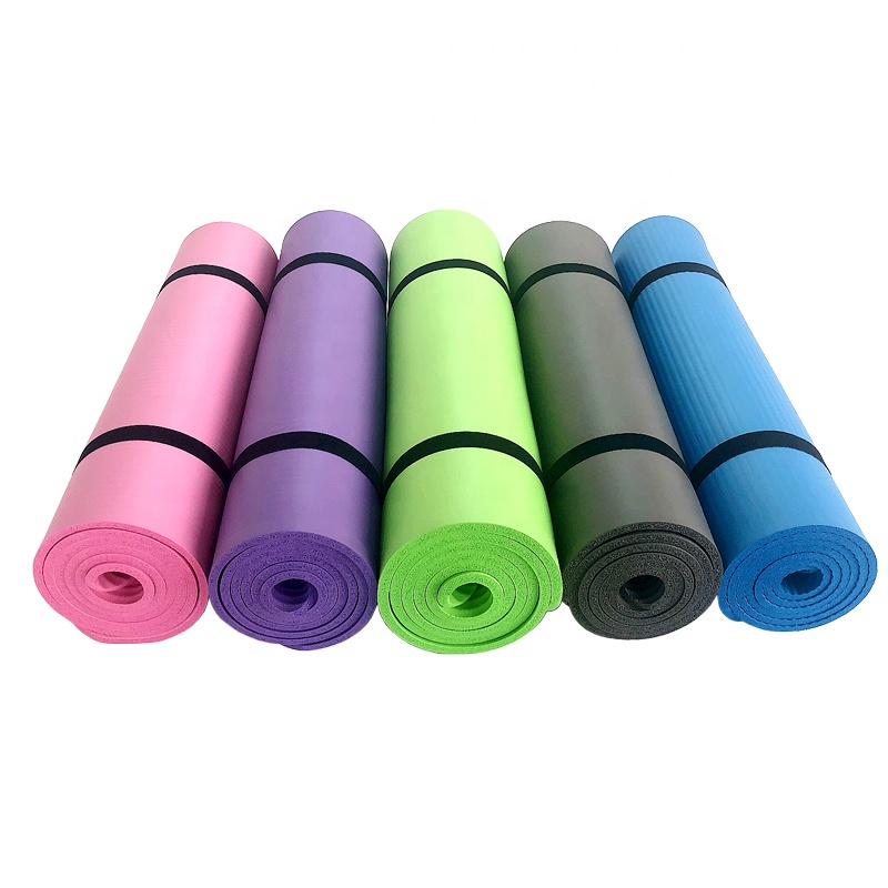8mm 173CM Yoga Workout Mats Anti Slip Fitness With Carrier Strap