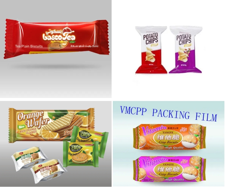 Food Packaging Roll Sealing Film with Silver Metalized CPP and Multiple Extrusion