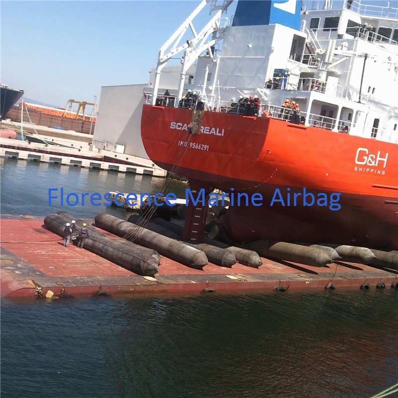 Reliable Protection Marine Rubber Airbag For Ship Launching Air Lift Bags