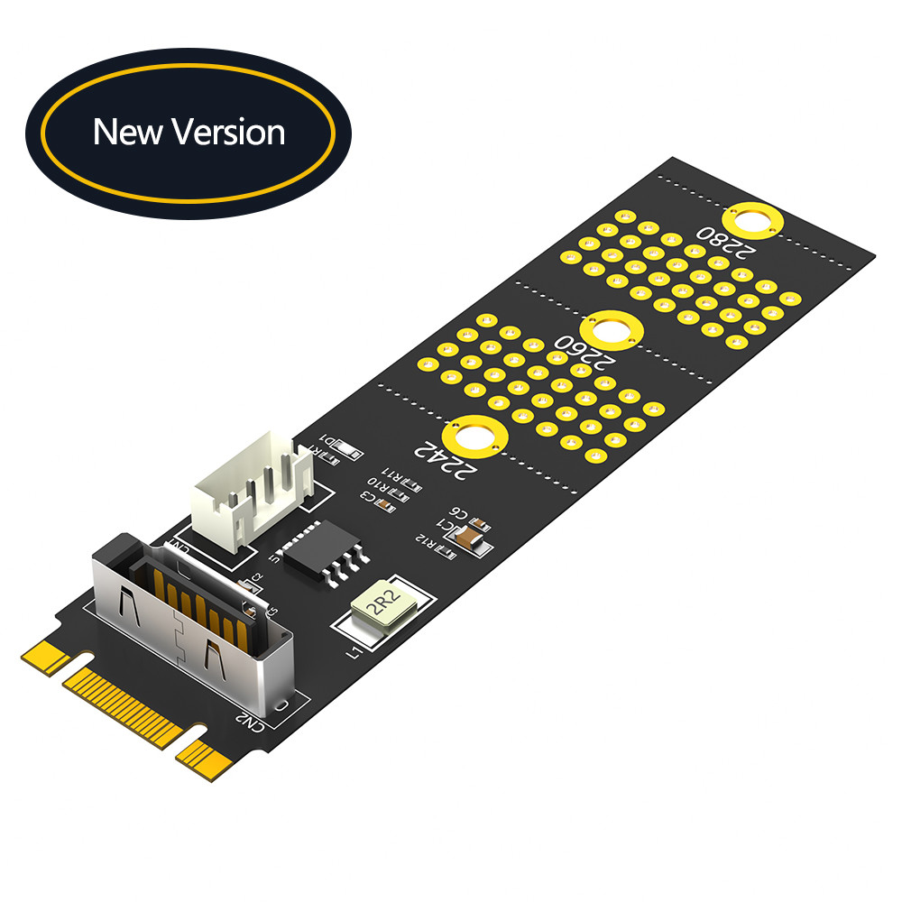 NGFF M.2 Key B+M To SATA Adapter Card Extender 2.5inch