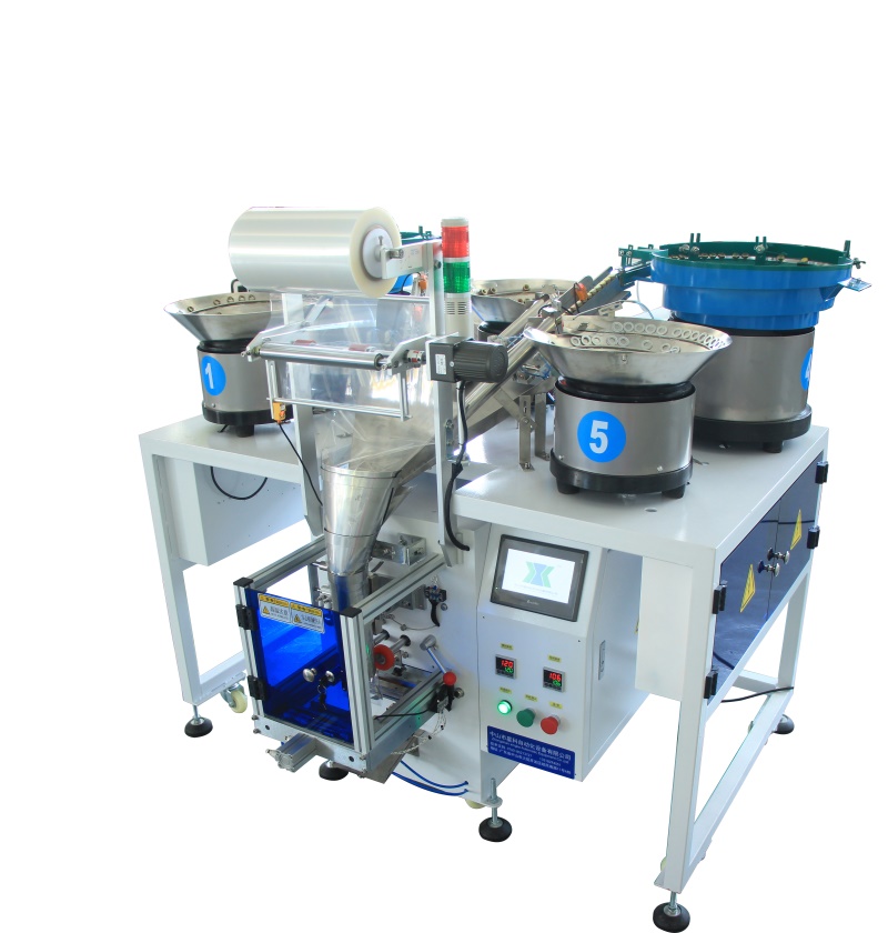 Manual Feeding Screw And Nut Semi-Automatic Packaging Machine Hardware Fittings Packing Machine Screws Bolt Packing Machine