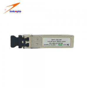 China SFP-10G-SR MMF 850nm 10GBASE-SR Gigabit Ethernet SFP Module 	10G SFP+ Module on sale
