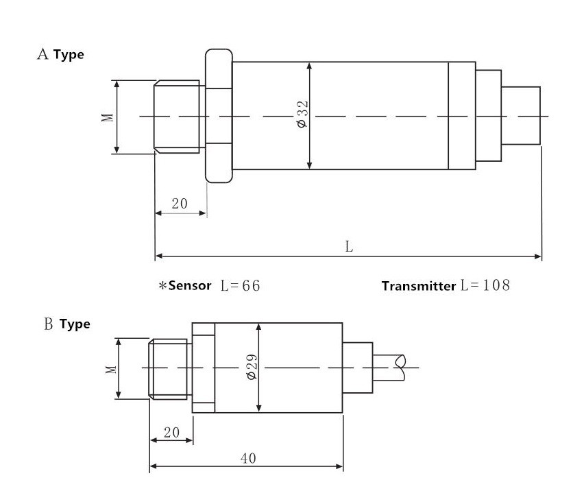 SS316 Clamp 4~20mA/0-5V/0-10V Sanitary Pressure Transmitter