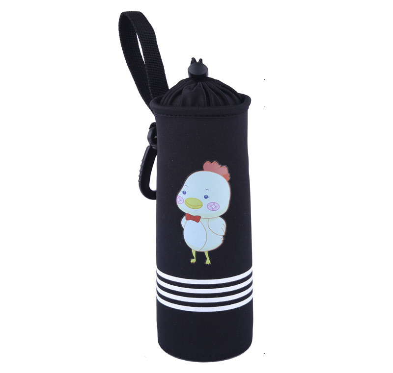 Wholesale Custom Collapsible Neoprene Water Bottle Cover with Handle