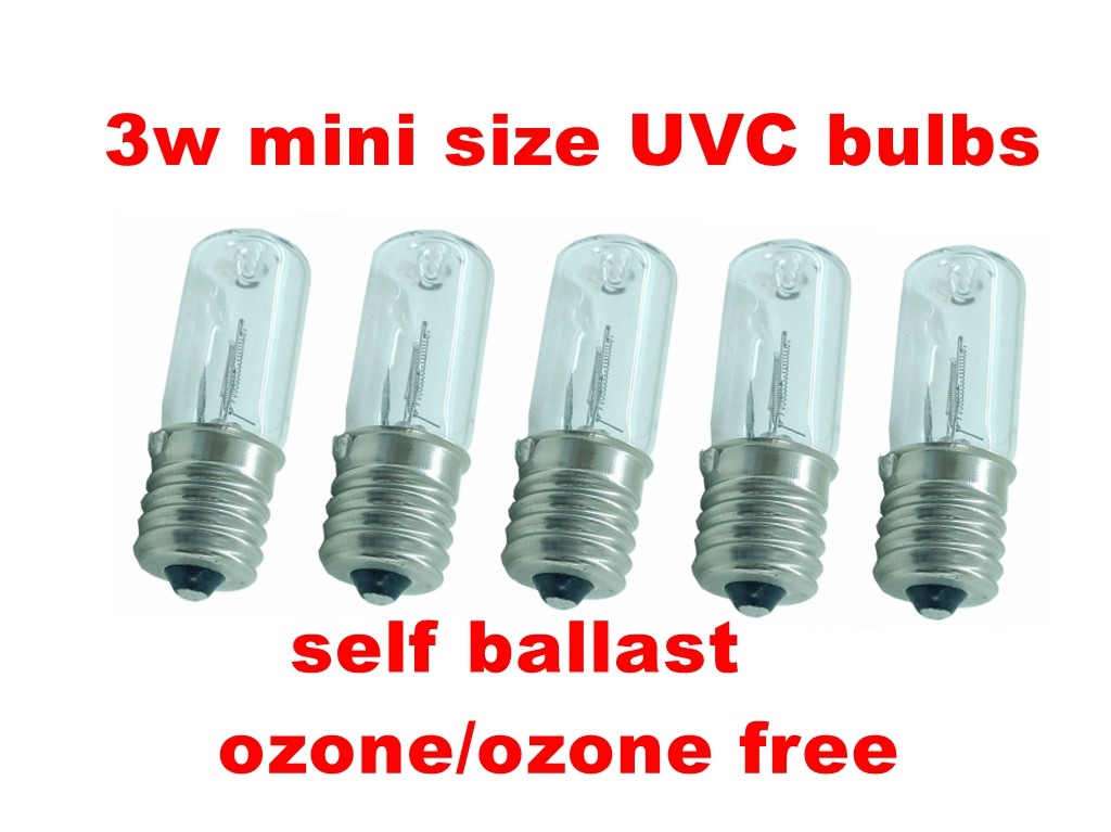 2w UV Germicidal Bulb Ozone Lamp Small Household Appliances 3w