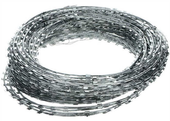 Hot Dip Galvanized Cbt 65 Razor Wire PVC Coated 900mm For Boundary Fencing