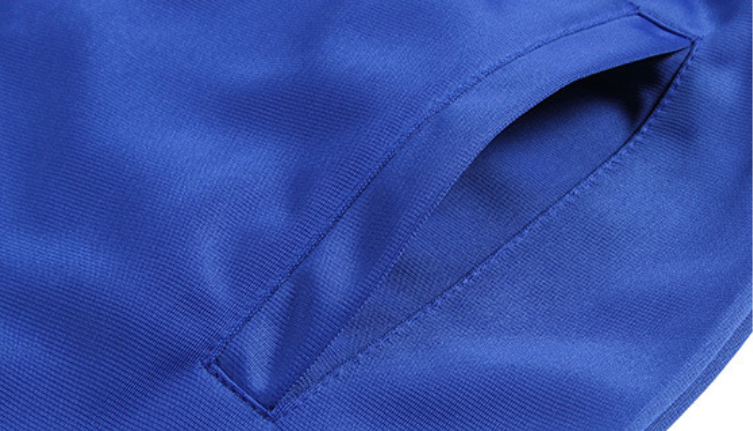Breathable Lightweight Polyester Jacket Blank Standing Collar Gym Apparel