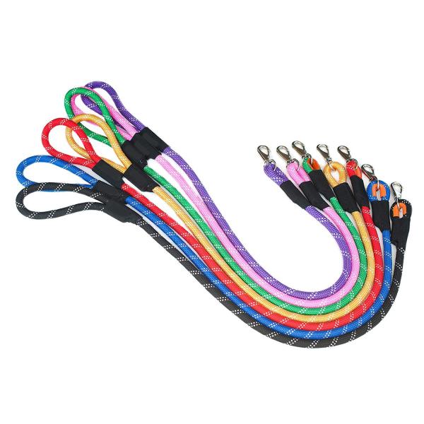 Flexible Pet Traction Nylon Dog Lead Tough Climbing Rope Red Green Black
