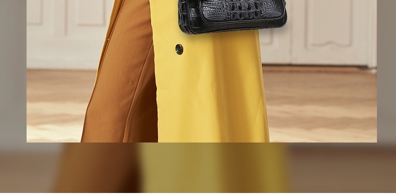 Exotic Genuine Crocodile Skin Silver Chain Lady Purse Real True Alligator Leather Women Purse Female Single Shoulder Bag