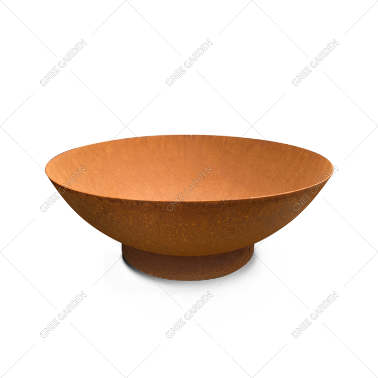 Brazier Backyard Patio Firepit Wood Burning Garden Bowl Corten Steel Outdoor Fire Pit