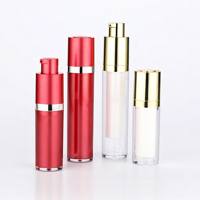 89mm Cream Airless Twist Pump Bottle 10ml 0.34oz 15ml Double