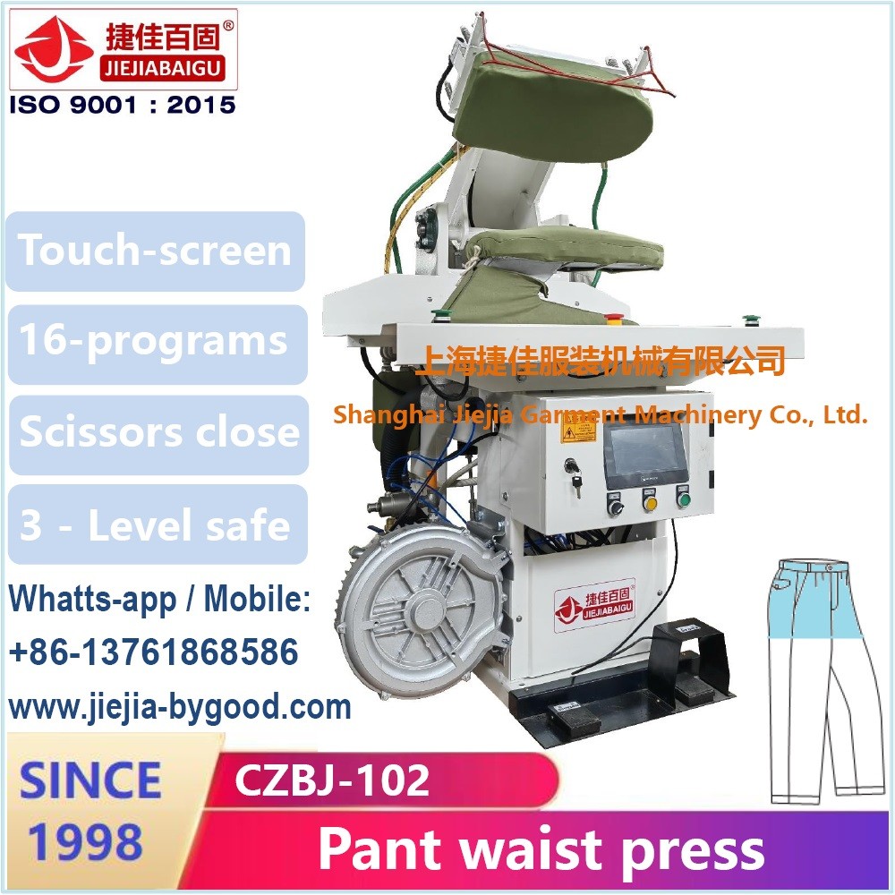 Cotton Trousers Pant Steam Pressing Machine With Touch-Screen PLC And High Pressure