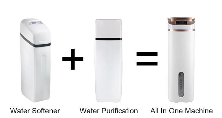 High Efficiency 2 In 1 Smart Water Softener Mixed With Water Purifier