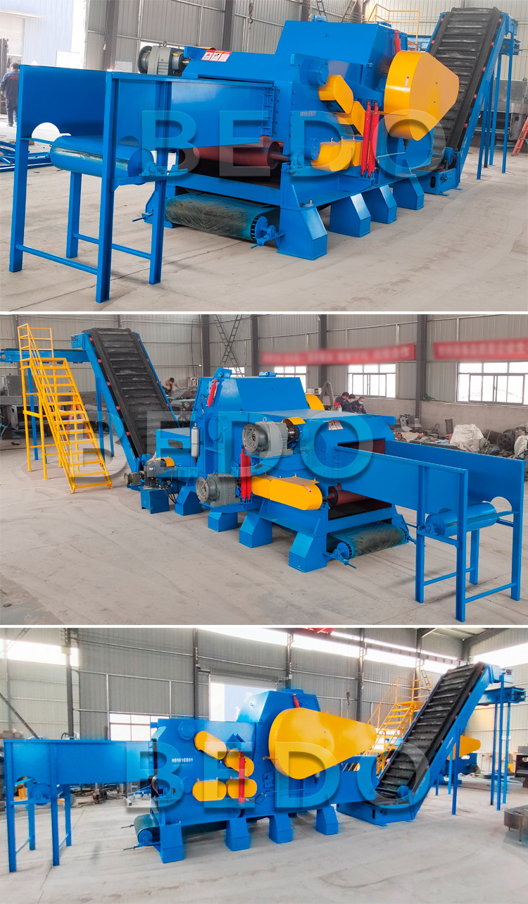 25-35mm Heavy-Duty Commercial Wood Chipper Machine with Large Chipping Capacity