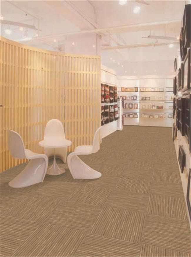 3.5 - 4 Mm Pile Height Peel And Press Carpet Tiles With HS Code 57033000