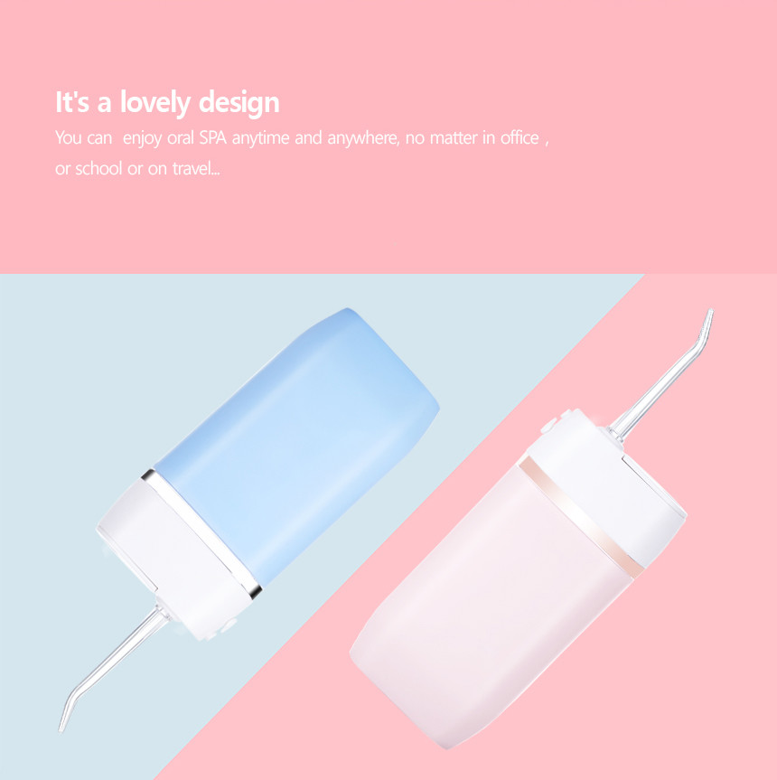Cordless USB Portable Water Flosser Oral Irrigator 30-100PSI 50/60Hz