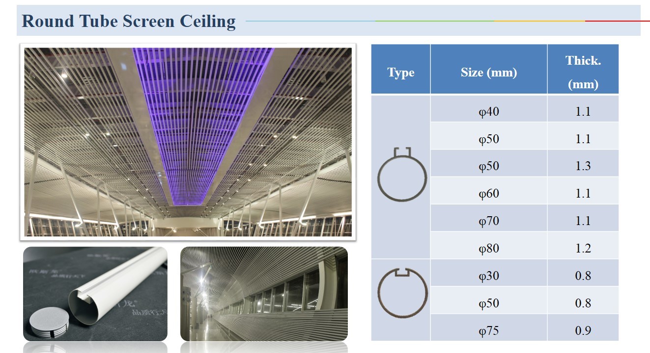 Decorative Commercial Metal Strip Aluminium / Aluminium Baffle Ceiling Panels 35mm Width 150mm Height