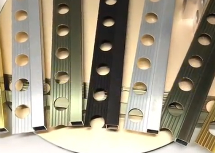 square aluminium ceramic tile trims