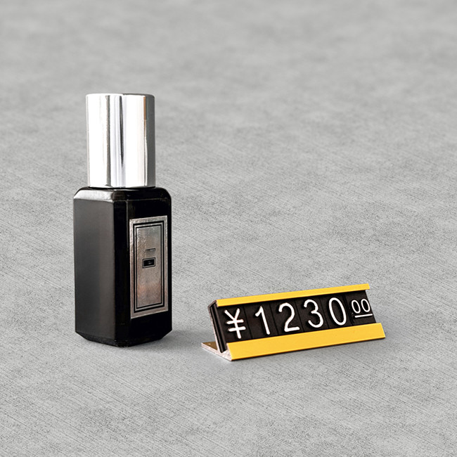 AaL-49-17 S Metal Base Gold Color Price Display Stands Small Price Holder Stand