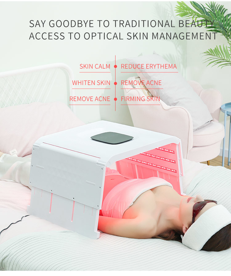 Skin Care 7 Colors Led Phototherapy Led Pdt Lighting Color Therapy Machine / Pdt Led Light Therapy Facial