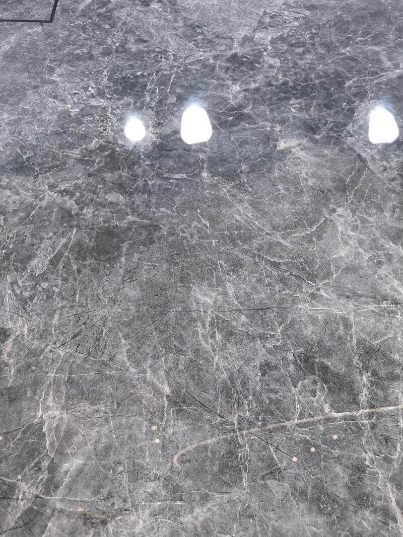 Antibacterial Modern Gray Marble Look 1200x1200x9mm Indoor Floor Glazed Polished Porcelain Tile For Living Room Decoration