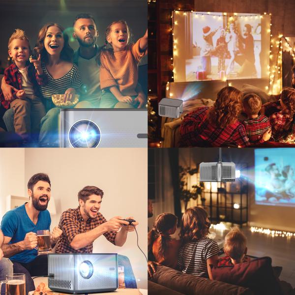 Full HD 1080P 4K Home Theater Projector Smart Android WIFI 3D Video