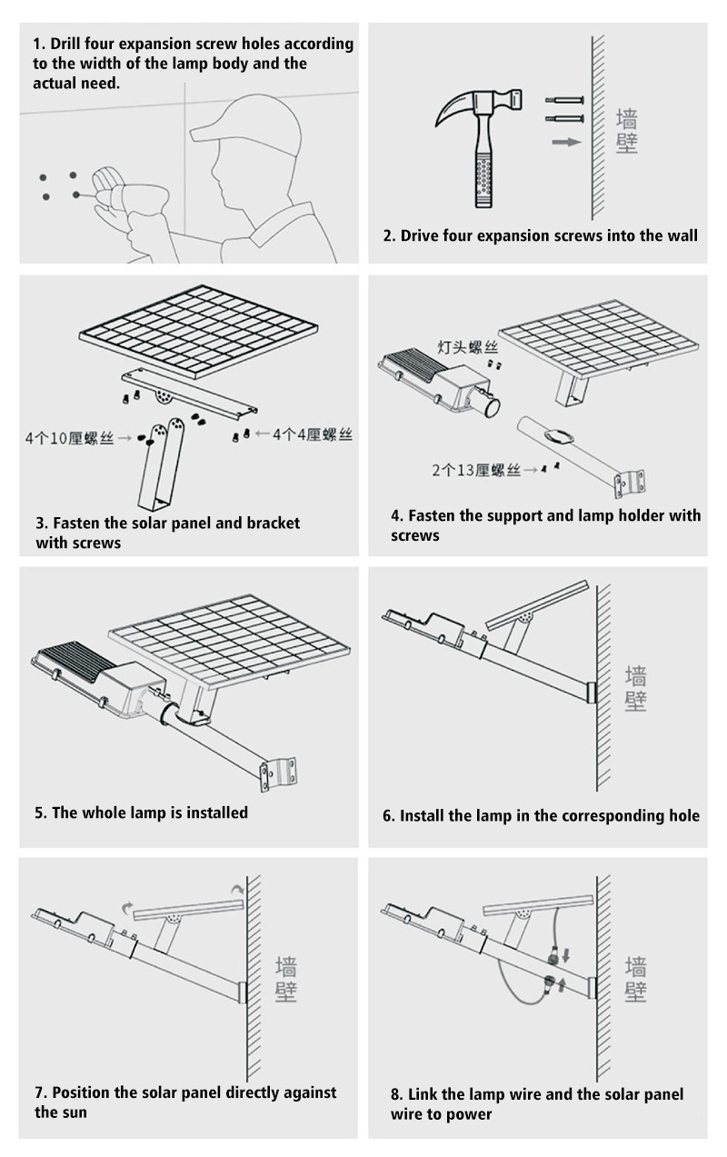 180W Split Solar Street Light Charge Controller with Lithium Battery