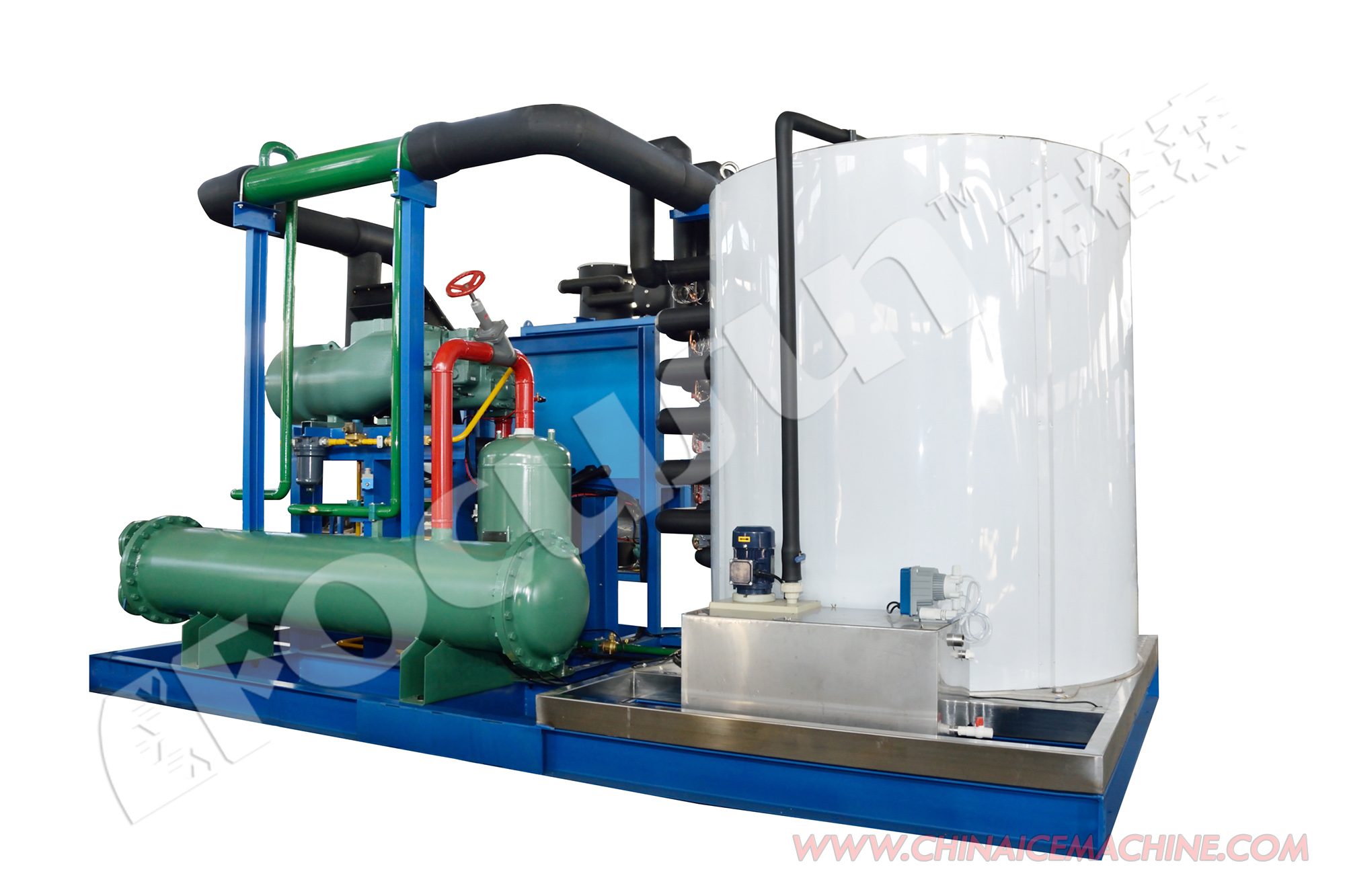 20 Tons Ice Flake Machine with 3600 KG Capacity and 1.5mm-2.2mm Ice Size Guarantee