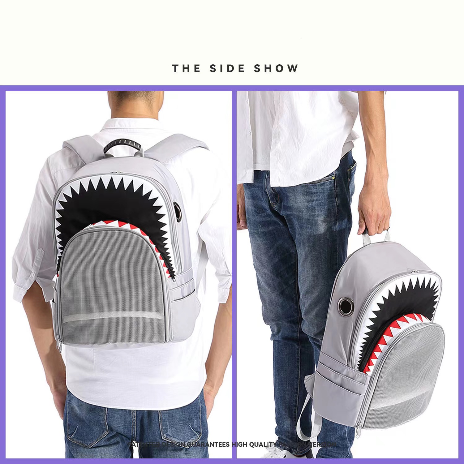 Breathable Portable Cat Pet Carrier Backpack Animal Pattern Waterproof