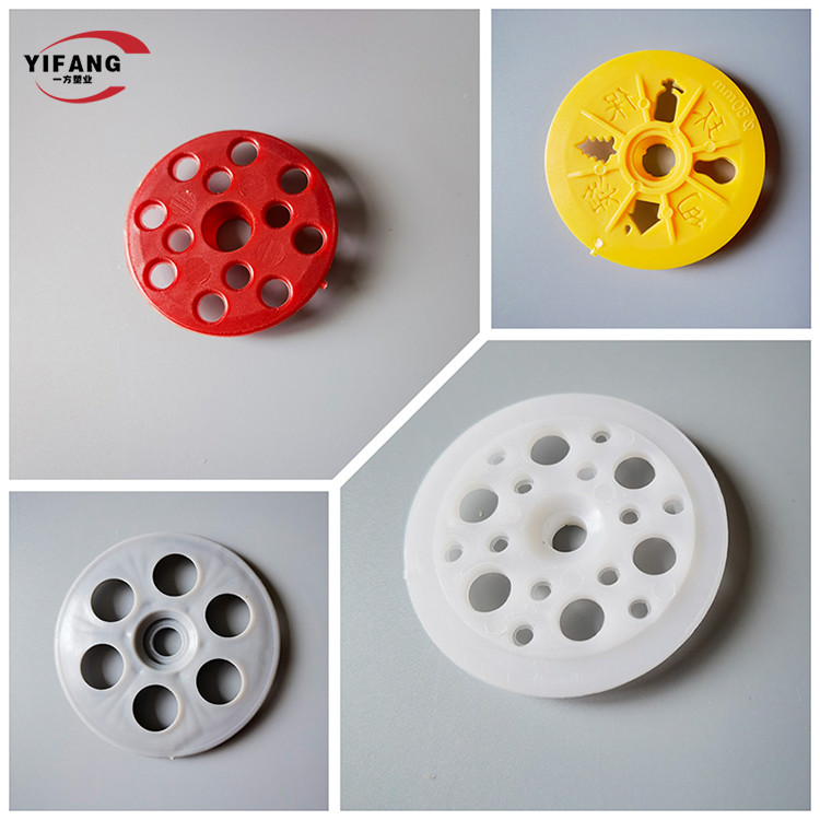 Red Thermal Insulating Foam Board Washers , Plastic Washers For Nails 50mm 60mm