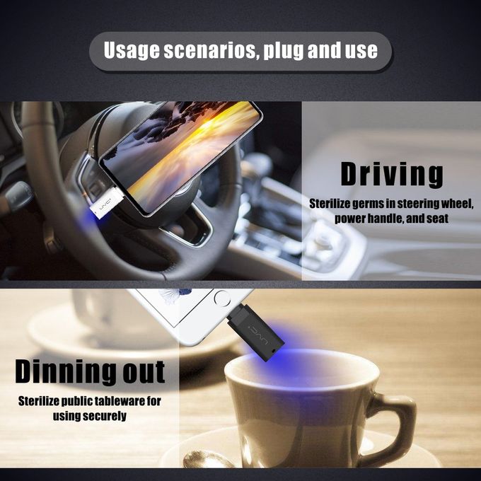 Mini Portable Uv Sterilizer Lamp USB Mobile Phone Disinfection Ultraviolet Scanning