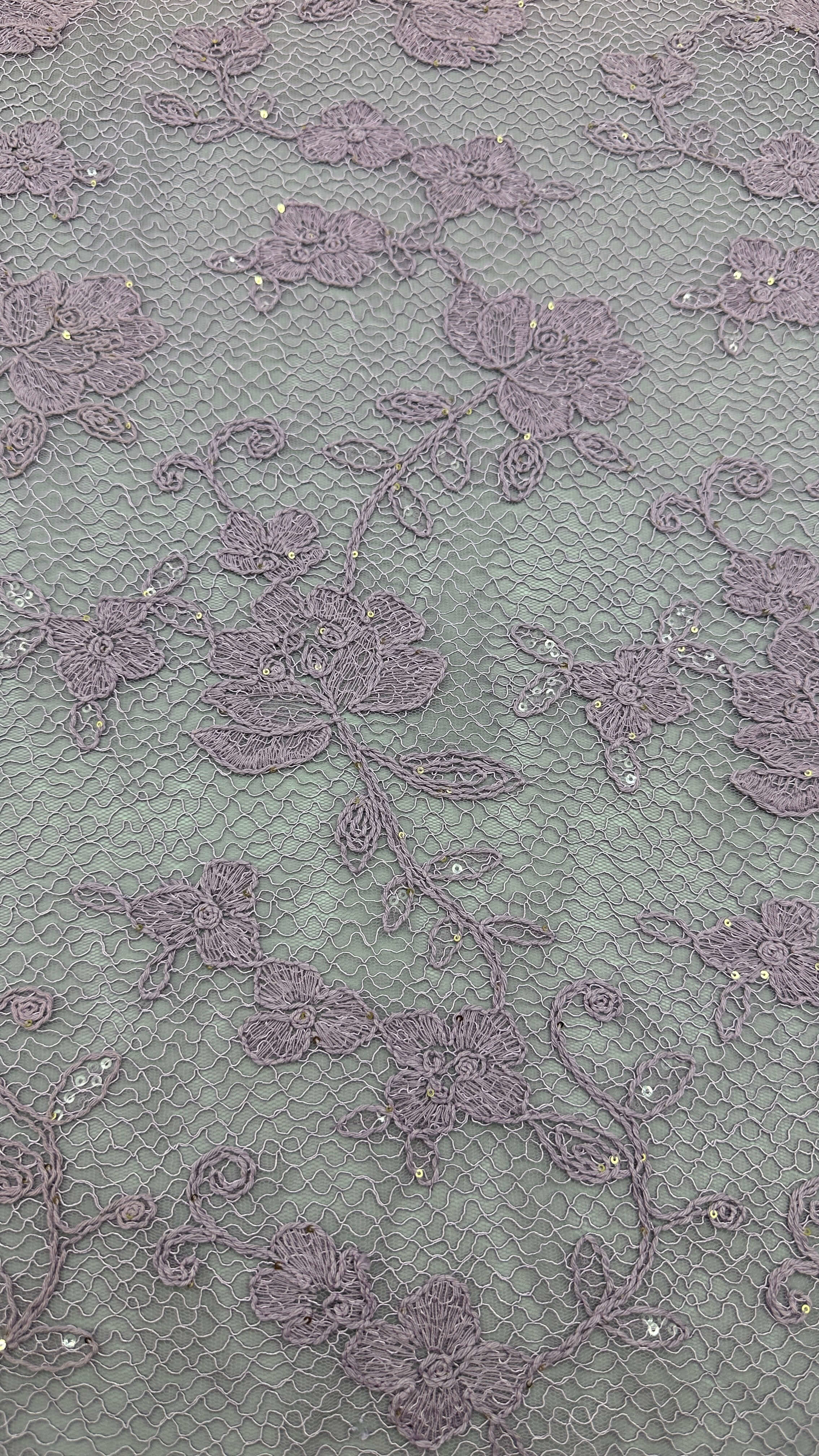 Beaded Sequin Embroidery Durable and Elegant Luxary Lace Flower Embroidery Fabric Lace Fabric Wedding Birthday Occasions Hight Quality Sequin Beaded