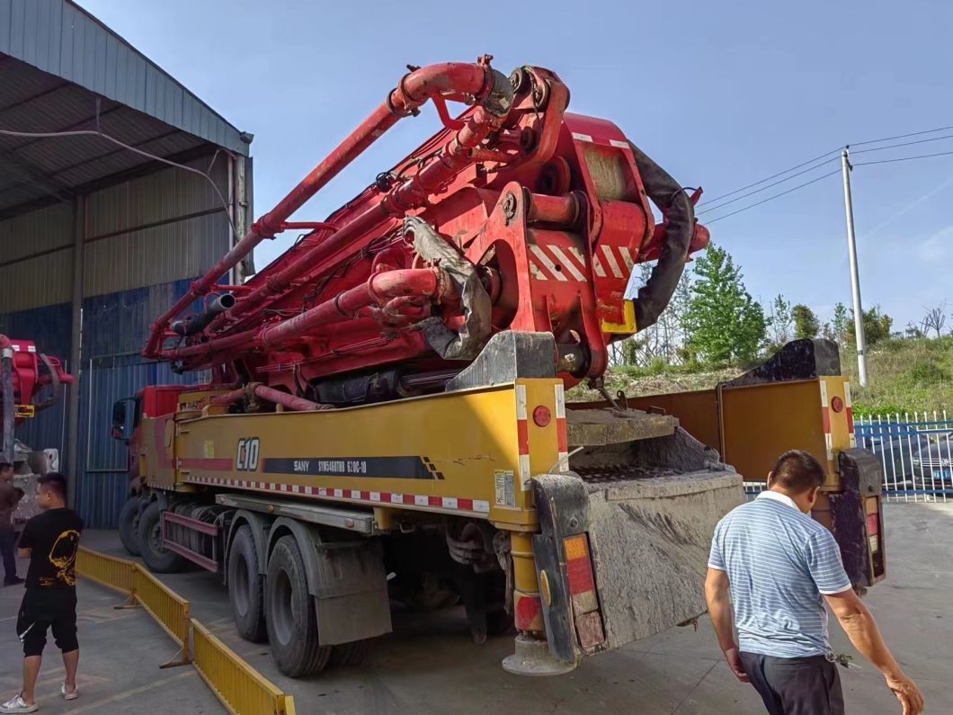 Good Original Condition Stable Working 2021 Sy 60m Concrete Pump Batching Plant Used Mobile Pump Sale Is Attractive Price