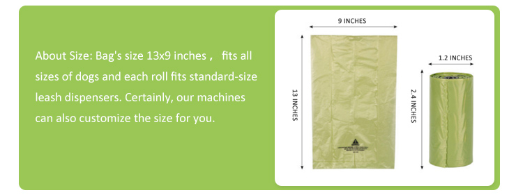 OEM Accepted Eco Friendly Biodegradable Pet Bags for Dog Poop Waste Food Package