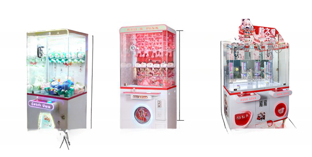 ODM OEM Customized coin operated adjustable vending stuffed toy doll claw game machine for shopping mall