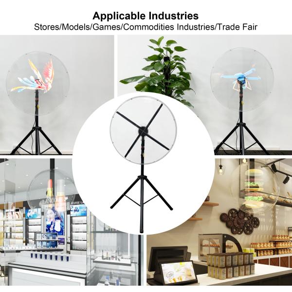 80CM High Resolution 3D Wifi Hologram LED Fan Holographic Projector Display Advertising 3D Holographic Fan for Outdoor Events